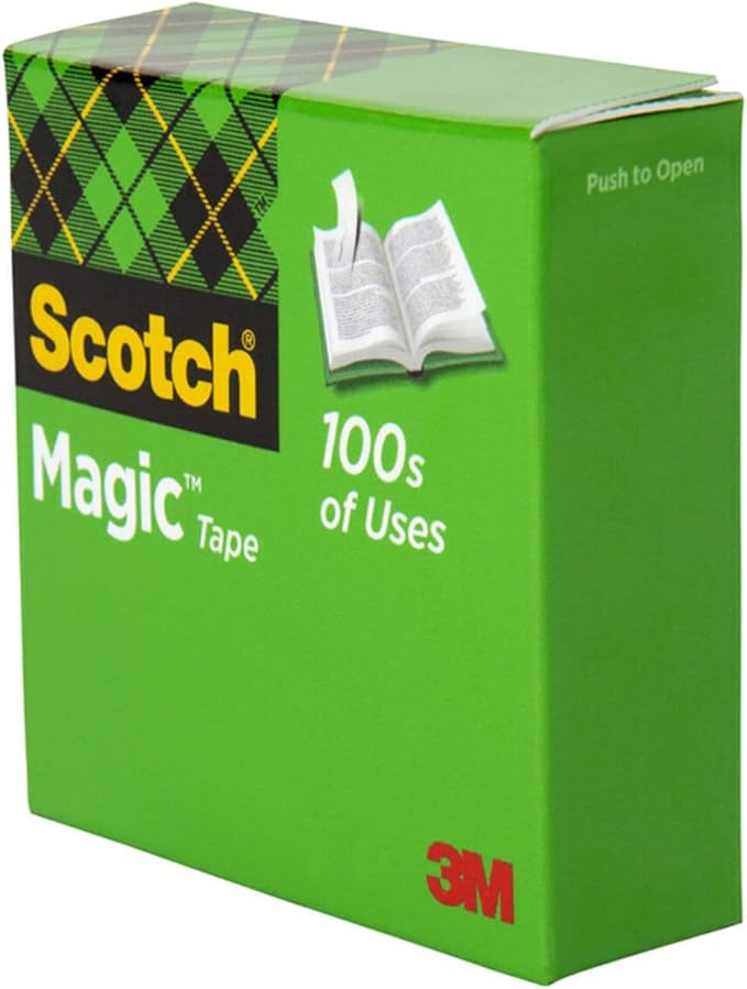 Scotch Magic Tape with Scotch Desktop Dispenser, 6 Rolls of 3/4" x 1000" | Plus
