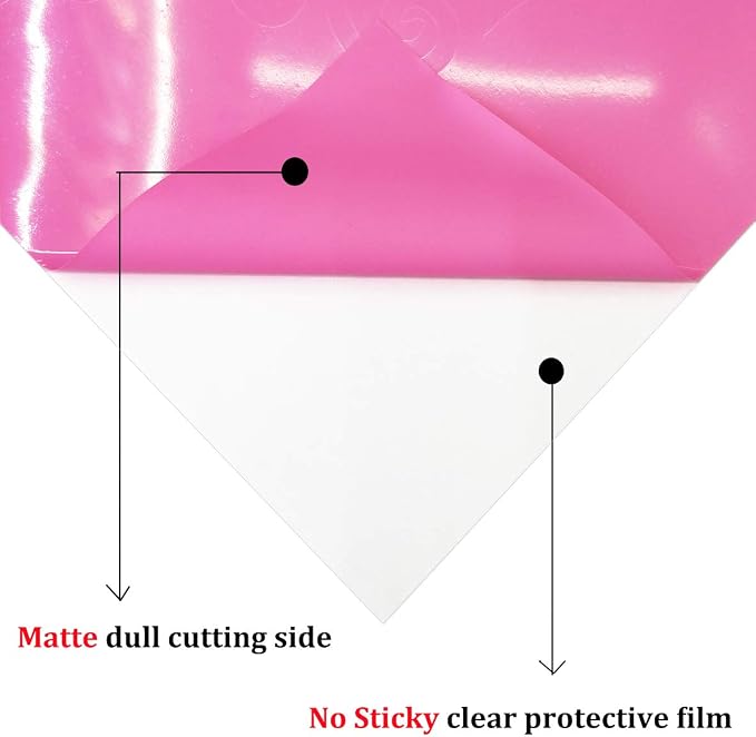 guangyintong Heat Transfer Vinyl Pink HTV Rolls, Matte Surface