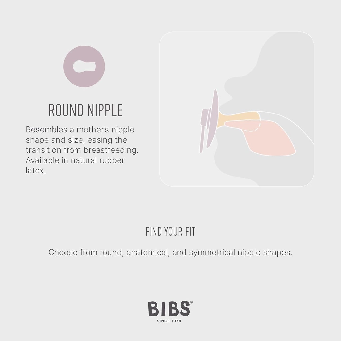 BIBS Studio Soother 2-Pack, BPA Free Dummy Pacifier, Round Nipple. Natural Rubber Latex, Made in Denmark, Size 2 (6-18 Months), Sage/Pale Butter