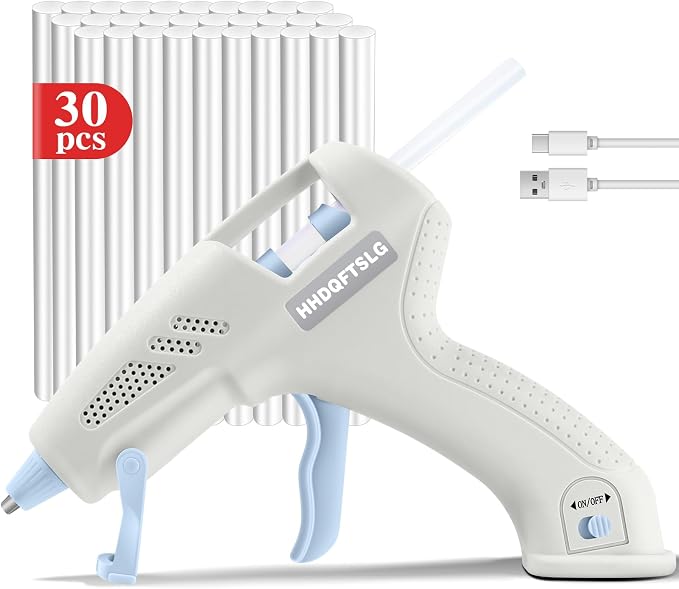 Cordless Hot Glue Gun, Fast Preheating