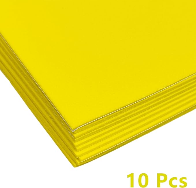 Adhesive Foam Sheets, 7x11.3 Inch Craft Eva Foam Sheets, 2mm Thick 10 Pcs