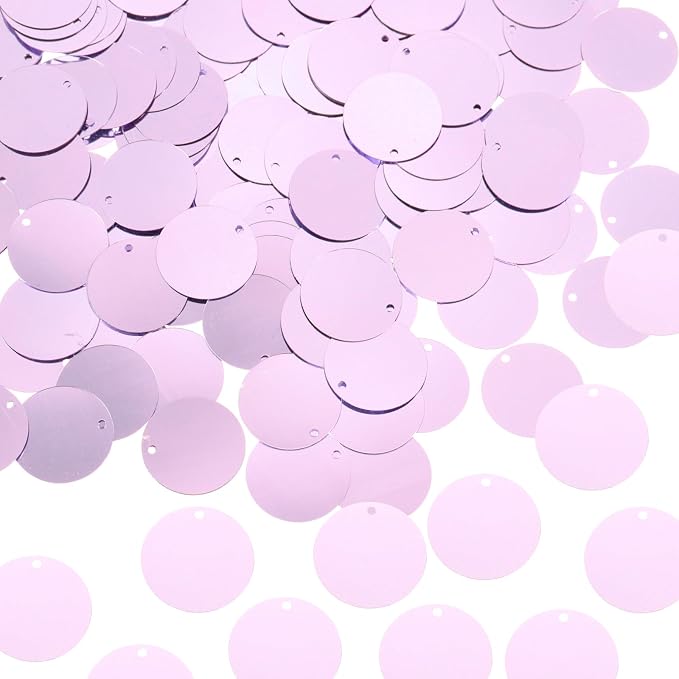 MECCANIXITY 700 Pcs Flat Round Sequins 15mm/0.6 Inch Loose Paillettes Craft