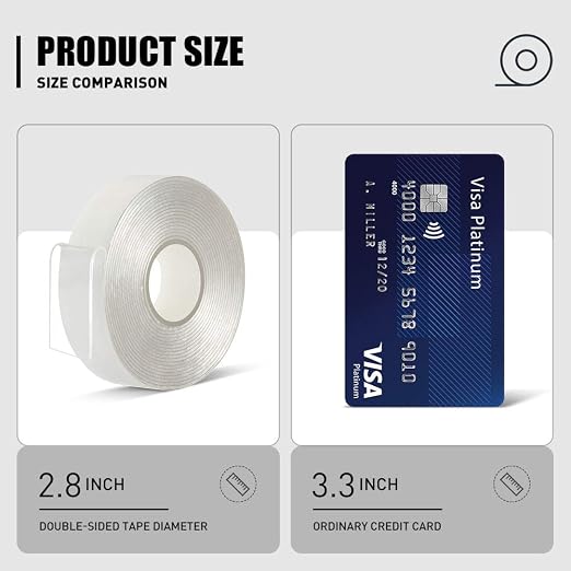 Double Sided Tape Heavy Duty 2 Sided Acrylic Adhesive Sticky Tape | 3/4" 10 Ft