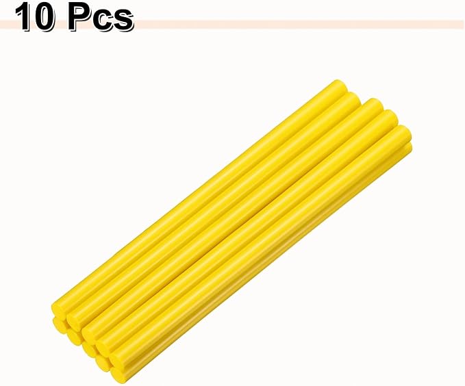 HARFINGTON 10pcs Hot Glue Sticks 0.43" Dia x 9.84" Long EVA Mini Hot Melt