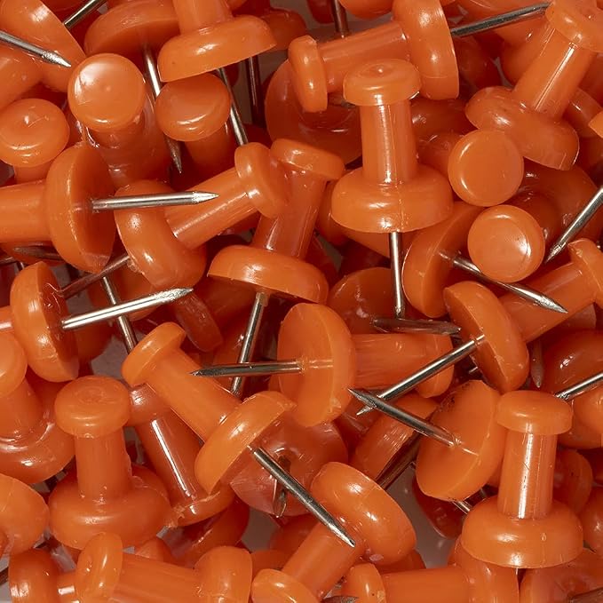 JAM PAPER Colorful Push Pins