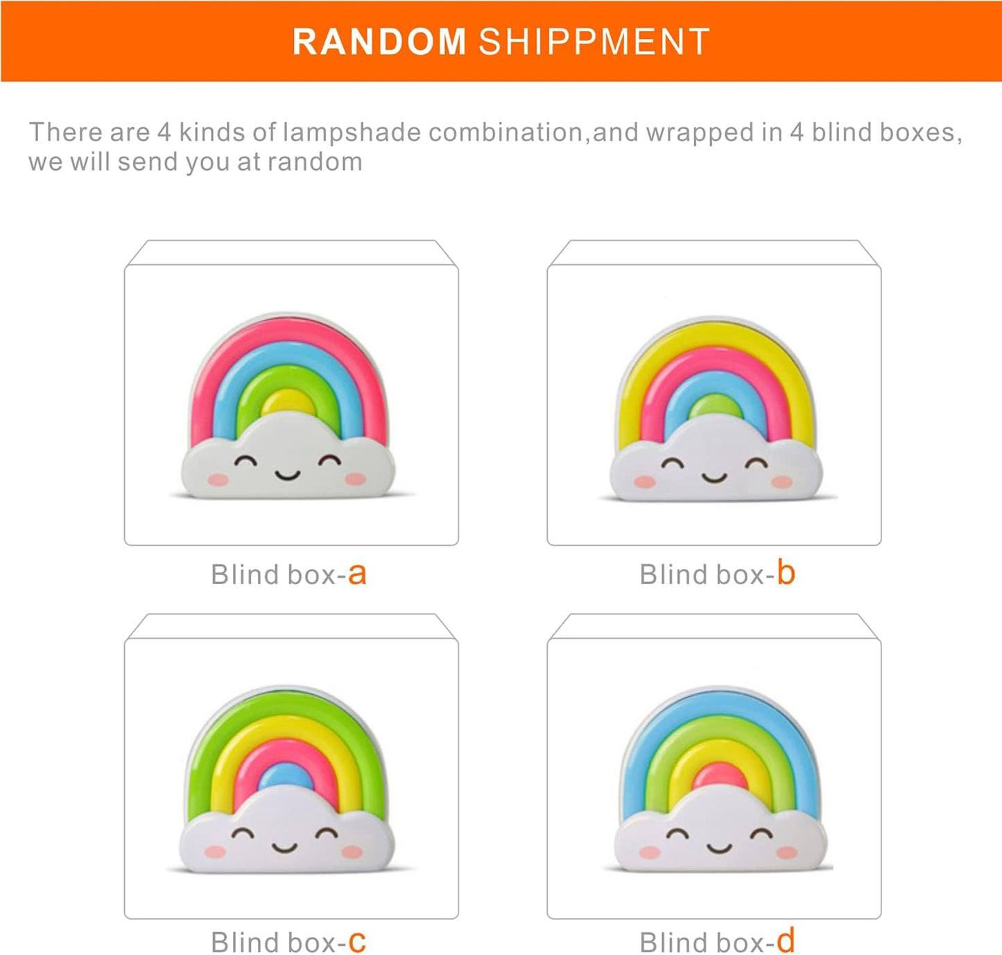 amezin Rainbow Night Light,0.5w Plug in Night Light for Kids, LED Dusk to Dawn Sensor Cute Nursery Gift Nightlight for Baby Children Girl Boy Toddler