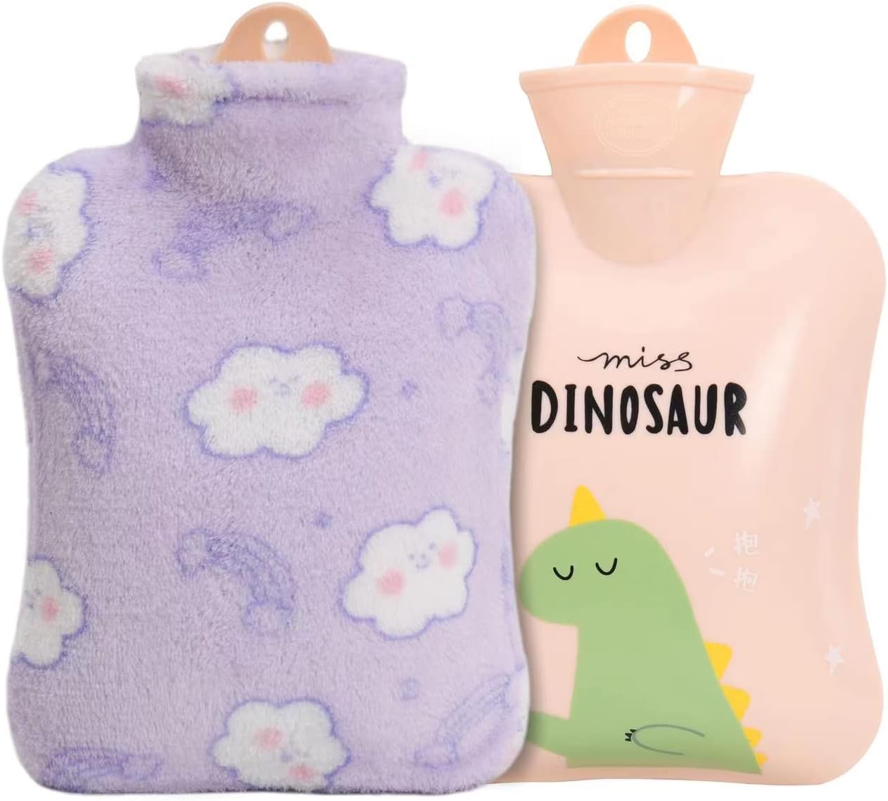 Hot Water Bag,Hot Water Bottle with Waist Cover Cartoon Warm Water Pouch for Neck and Shoulder, Back,Hand, Legs, Waist Warm