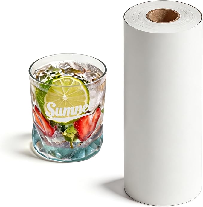 White Permanent Vinyl for Cricut Cutting Machine, Waterproof, Durable White