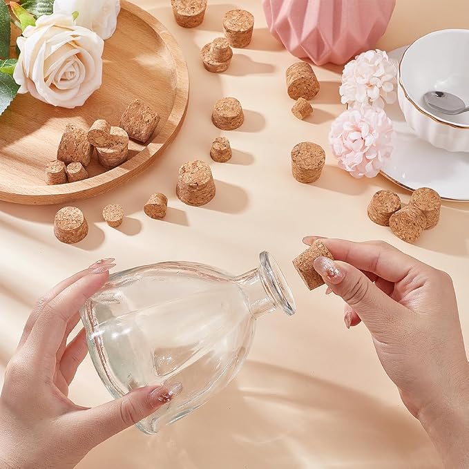 GORGECRAFT 50PCS 5 Sizes Cork Bottle Stoppers