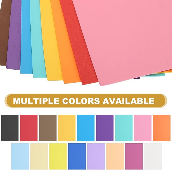 uxcell 5 Pcs Pink EVA A4 Foam Sheets Crafts, 12 x 8 Inch Foam Paper
