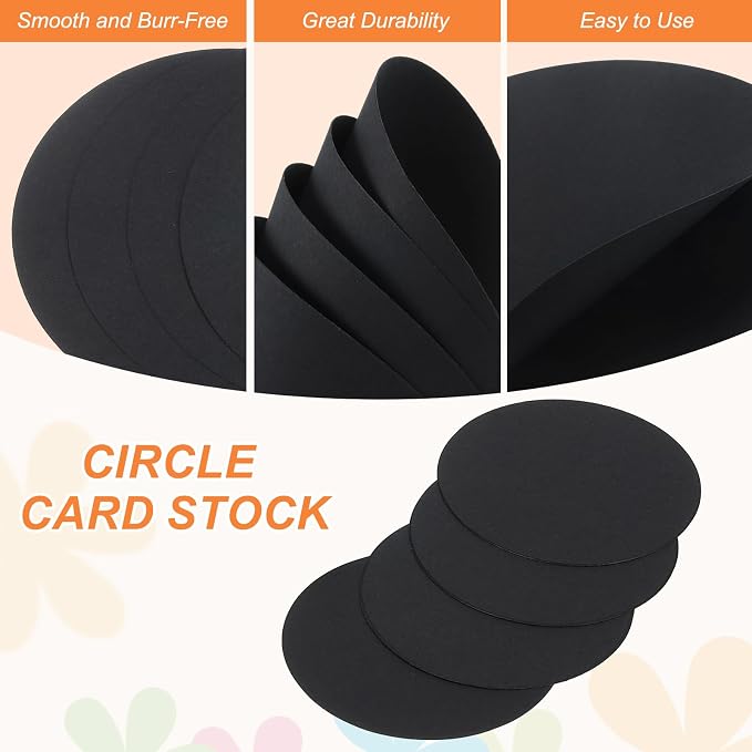 MECCANIXITY 24 Pcs Circle Card Stock, 2 Inch Round Cutouts Paper Thick