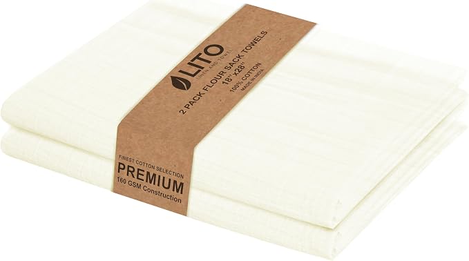 Flour Sack Towels | Tea Towel for Crafts| Kitchen Dish Cotton Blank Towel for