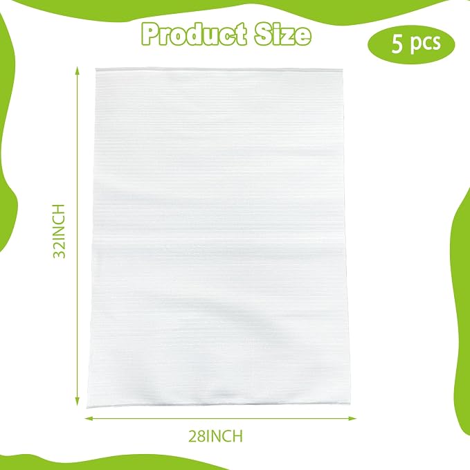5 Pack 28x32in Cushion Foam Pouches Moving Packaging Supplies Shockproof |