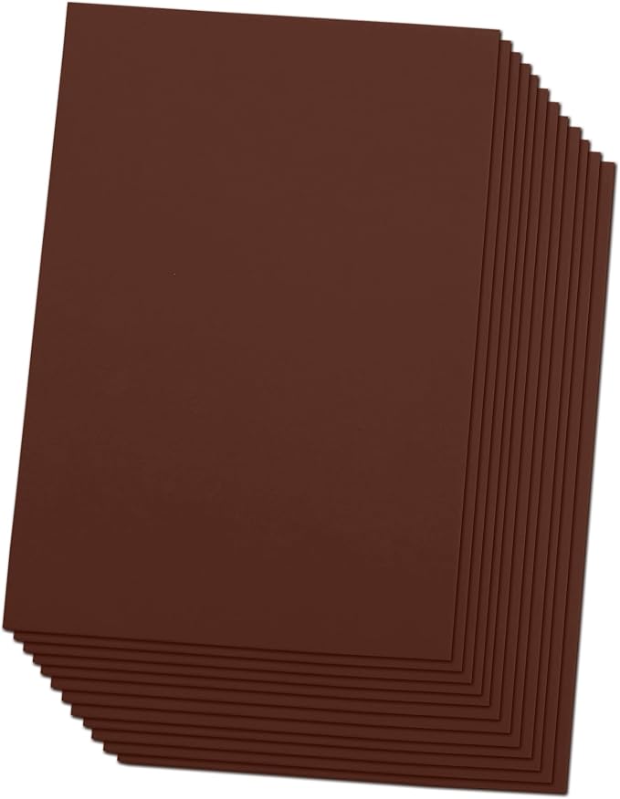 Brown Eva Foam Sheets, 2mm Thick, 6 x 9 Inch, Handicraft Foam Paper