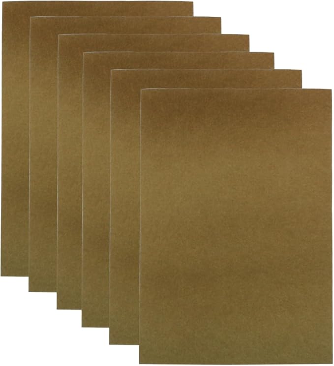 6 Pcs 8 x 12 Inch Brown Felt Sheets, 2mm Thick | Felt Fabric