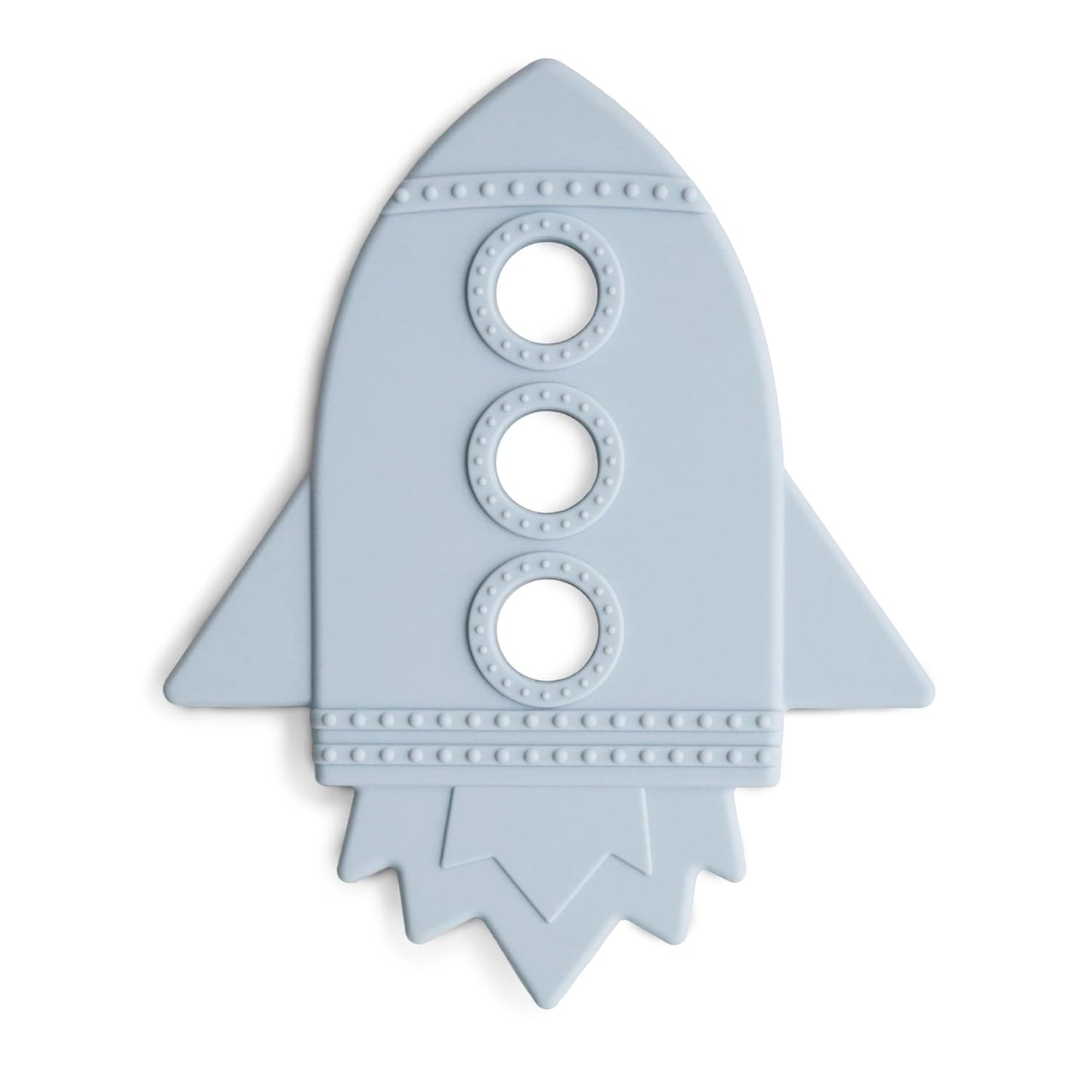 mushie Silicone Baby Teether Toy | Rocket (Cloud)
