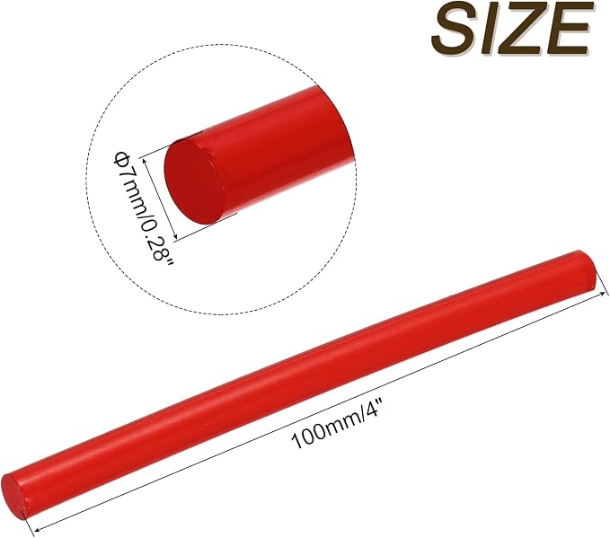 uxcell 30pcs 7mm x 100mm Mini Hot Glue Sticks