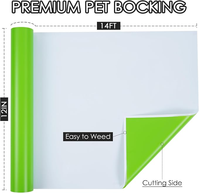 TORC Apple Green Permanent Vinyl 12" x 14 FT Matte Green Adhesive Vinyl Roll