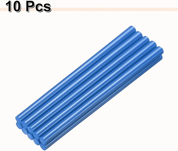 HARFINGTON 10pcs Hot Glue Sticks 0.43" Dia x 9.84" Long EVA Mini Hot Melt