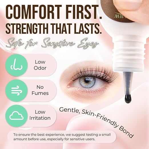 LASHVIEW Lash Cluster Glue Strong Hold, 3-4 Weeks Long-Lasting, Waterproof &