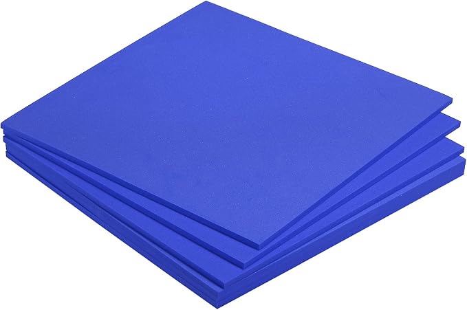 MECCANIXITY EVA Foam Sheets Blue 9.8 Inch x 9.8 Inch 5mm Thick Crafts Foam