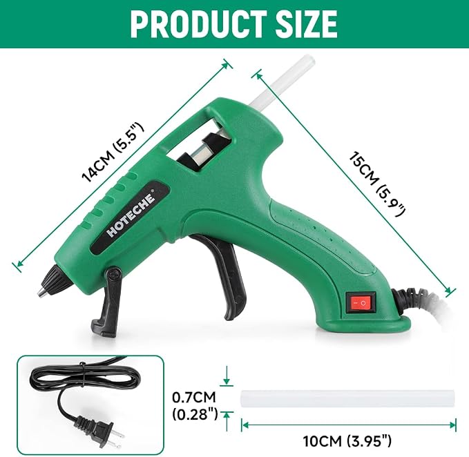Hoteche 20W Hot Glue Gun Fast Preheating Glue Gun