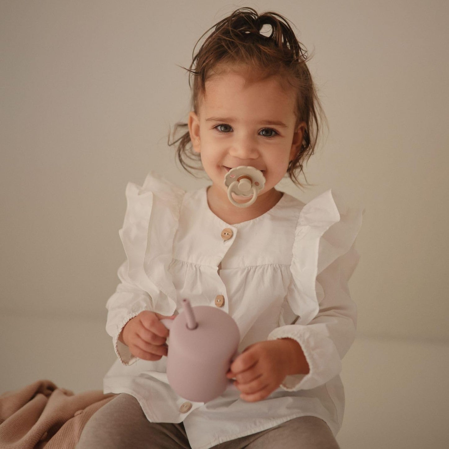 FRIGG SilkySoft Silicone Baby Pacifier 4-Pack Snowflake Dream | Made in Denmark | BPA-Free (0-6 Months)