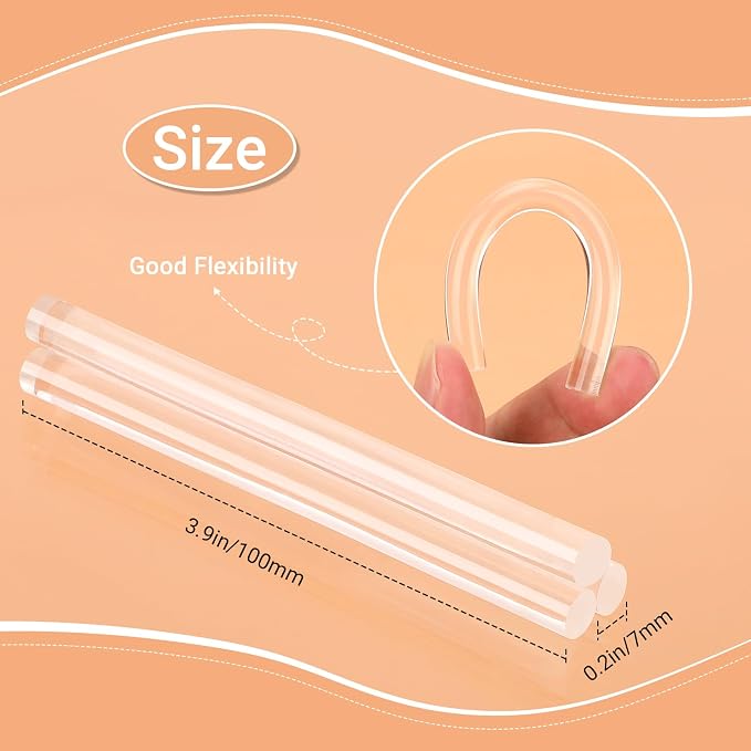 50 Pack Crystal Clear Hot Glue Sticks