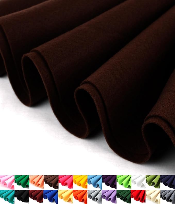 Barcelonetta | Felt Fabric | 36"X 36"Square | 1.6mm Thick | Acrylic & Soft |