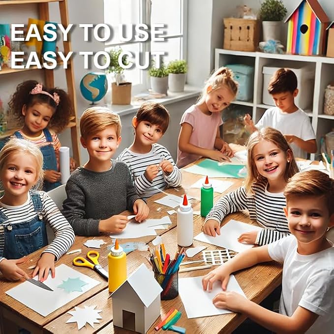Allgala 20-Value-Pack EVA Foam Paper 8x12 Inch Sheets-White-CF85302