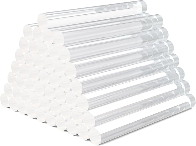 50 Pack Crystal Clear Hot Glue Sticks