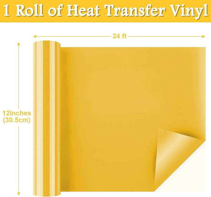 Flasoo Heat Transfer Vinyl Rolls, Compatible