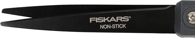 Fiskars 8" Non-Stick Titanium SoftGrip All Purpose Scissors