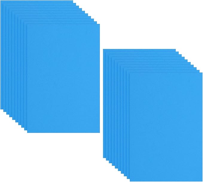 PATIKIL 20 Pack EVA Foam Sheets, Lake Blue