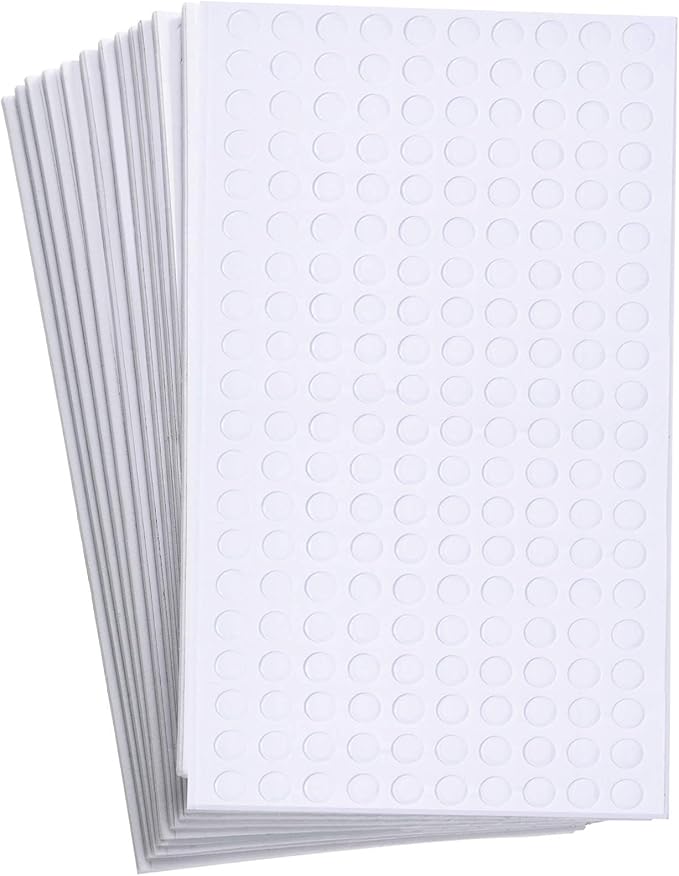 Outus 2400Pcs Foam Dots 3D Adhesive, 12 Sheets Foam Pop Dots