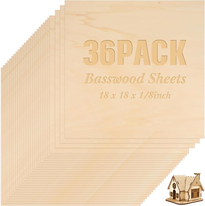 Riakrum Basswood Sheets Plywood Board Unfinished Wood Boards