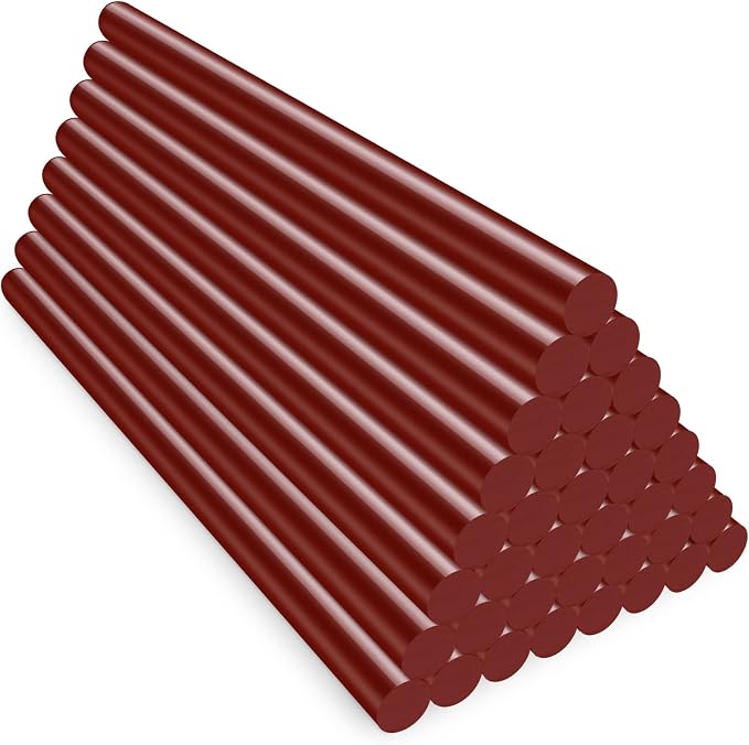 ENPOINT Wine Red Hot Glue Sticks Full Size, Wine Red Adhesive Glue Sticks