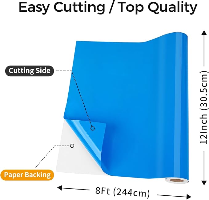 IModeur Glossy Blue Permanent Vinyl