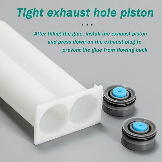 2 epoxy Resin Gun Barrels, 8 nozzles of 3 Different Specifications,