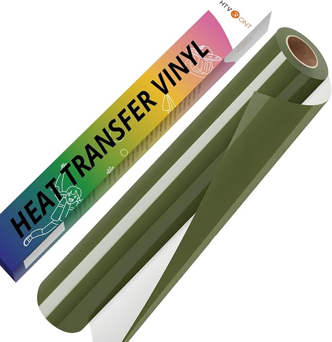 HTVRONT Olive Green HTV Vinyl Roll