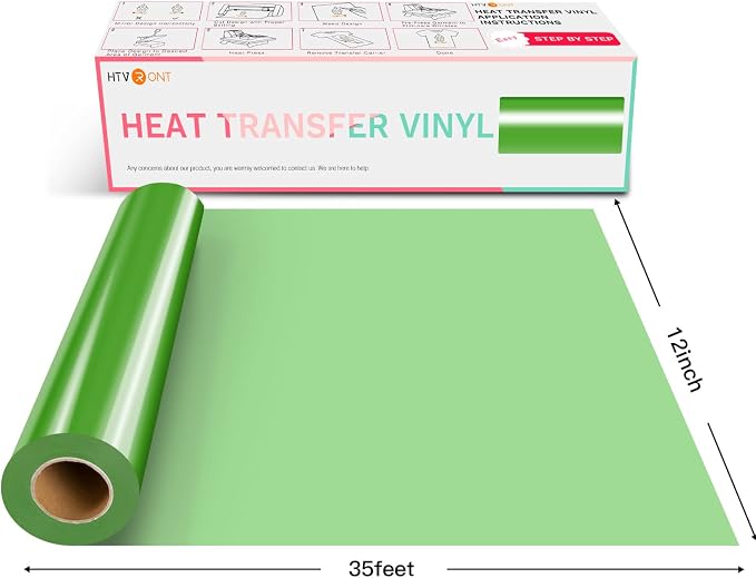 HTVRONT HTV Vinyl Rolls Heat Transfer Vinyl