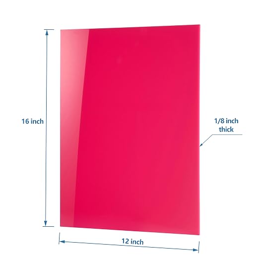 KAITELA Pack of 10 Colored Cast Acrylic Sheet 12" x 16" x 1/8" Thick |