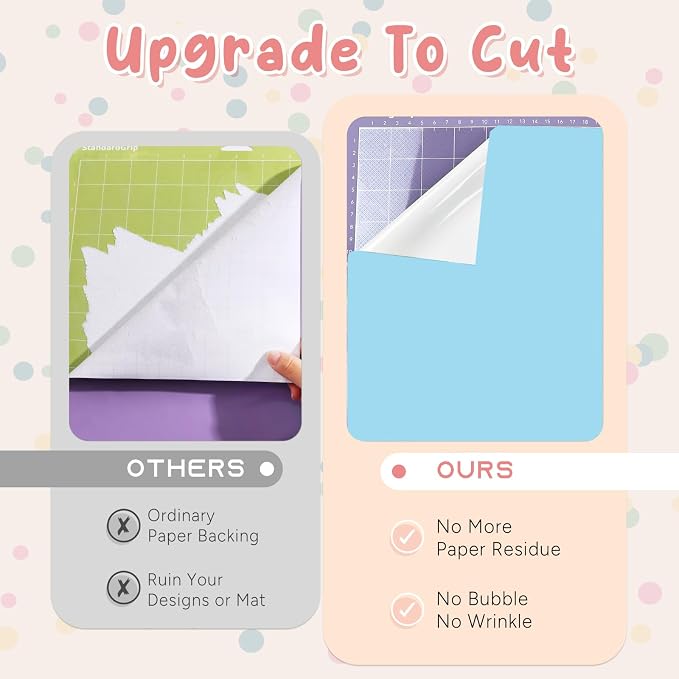 Tintnut Boho Permanent Vinyl 20 Sheets 12''x10'' Pastel Adhesive Vinyl | Solid