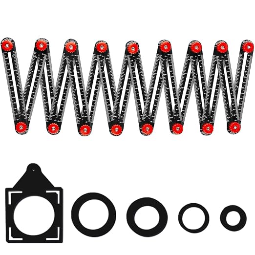 16-Sided Multi Angle Measuring Ruler, Angle Finder