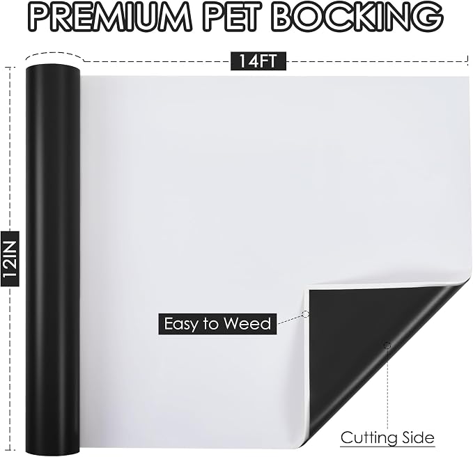 TORC Black Permanent Vinyl 12" x 14 FT Matte Black Adhesive Vinyl Roll
