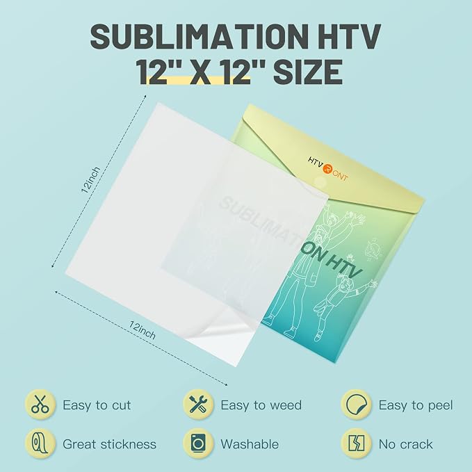 HTVRONT Sublimation HTV Sheets for Cotton Fabric