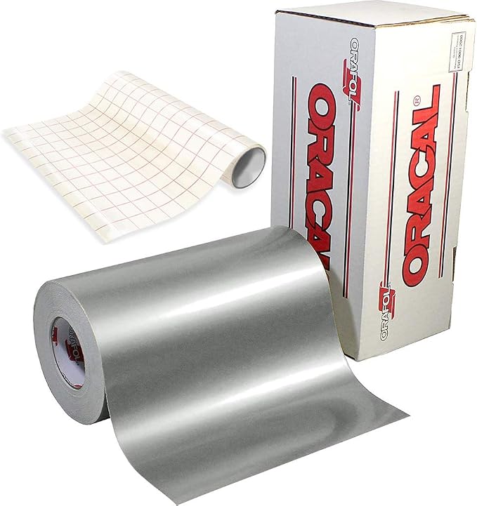 ORACAL Gloss Silver Metallic Adhesive Craft Vinyl