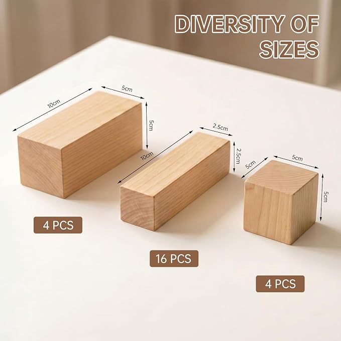 24Pack Basswood Carving Blocks