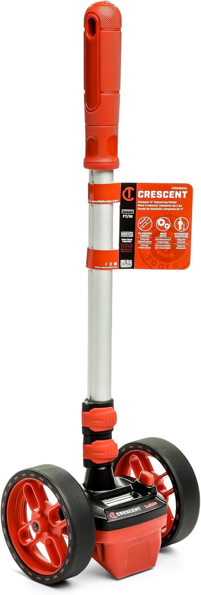 Lufkin 4" SAE Dual Wheel Measuring Wheel | CMW4DUAL