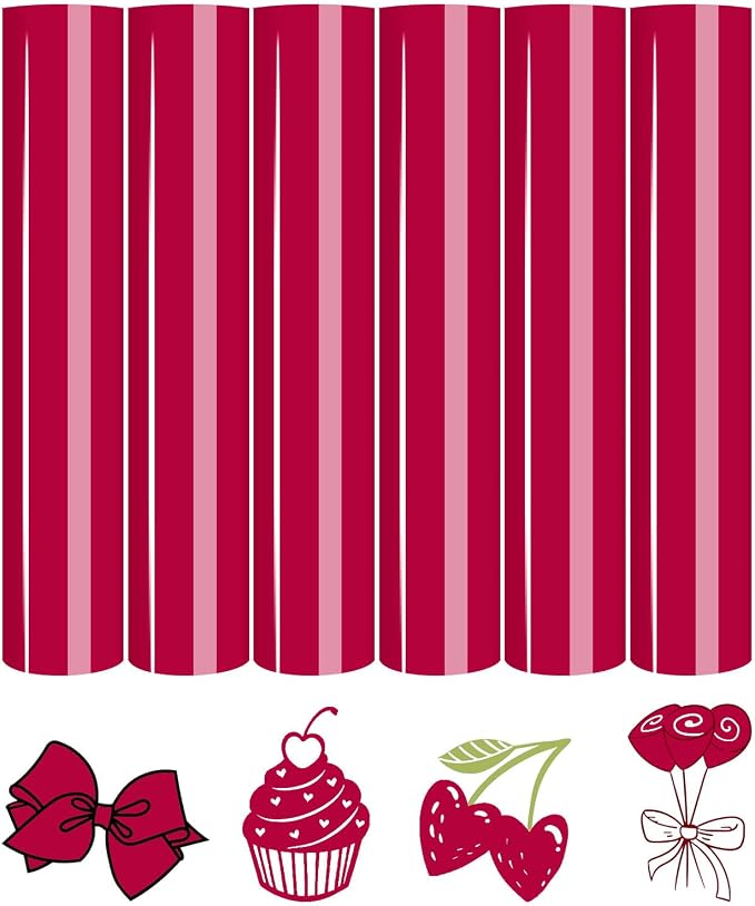 Tintnut Love Potion Red Heat Transfer Vinyl, easy cut & weed, stretch washable